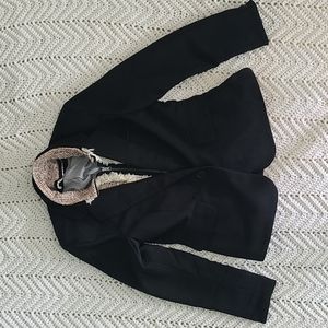 Fate black blazer jacket tweed removable insert size medium
